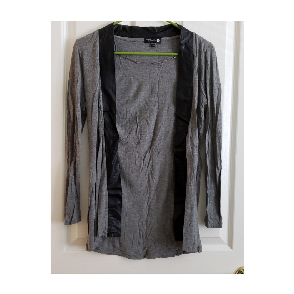 cotton on gray cardigan